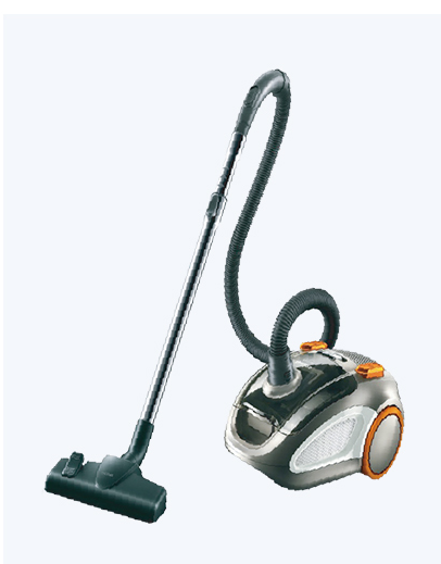 Canister bagged vacuum cleaner